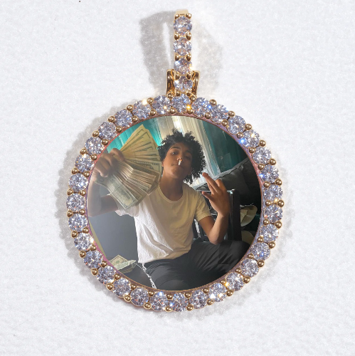 3D CIRCLE CUSTOM PICTURE PENDANT SMALL SIZE