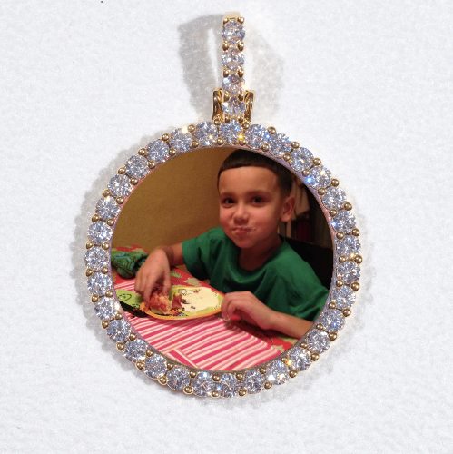 3D CIRCLE CUSTOM PICTURE PENDANT SMALL SIZE