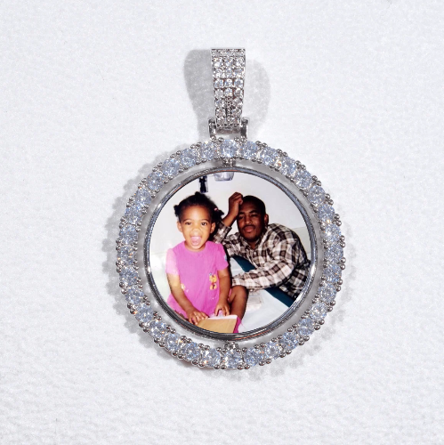 3D Spinning 2-Faced Custom Picture Pendant