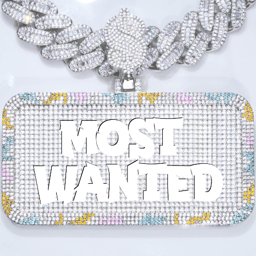 CUSTOM LETTER NECKLACE 3D COLORFUL SQUARE