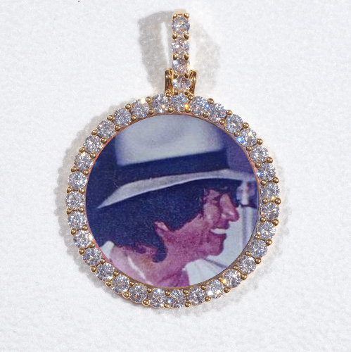 3D CIRCLE CUSTOM PICTURE PENDANT SMALL SIZE