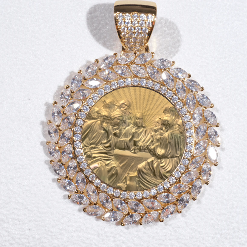 Large 3D Wheat Ear Custom Picture Pendant