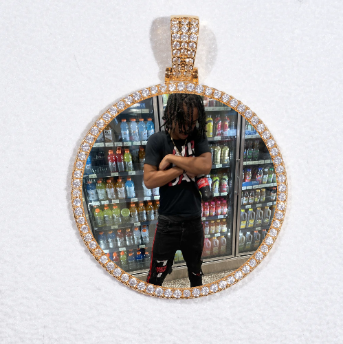 MEDIUM 3D CIRCLE CUSTOM PICTURE PENDANT