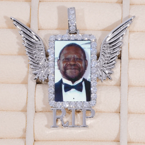 RIP WING 3D CUSTOM PICTURE PENDANT