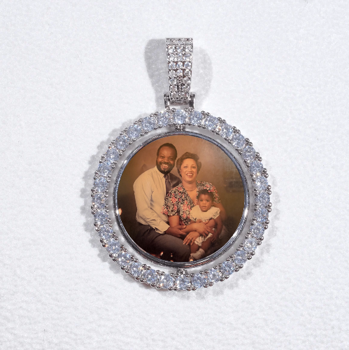 3D Spinning 2-Faced Custom Picture Pendant