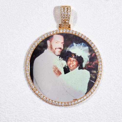 MEDIUM 3D CIRCLE CUSTOM PICTURE PENDANT