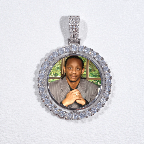 3D Spinning 2-Faced Custom Picture Pendant