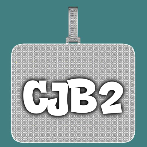 CUSTOM LETTER NECKLACE 3D BIG SQUARE