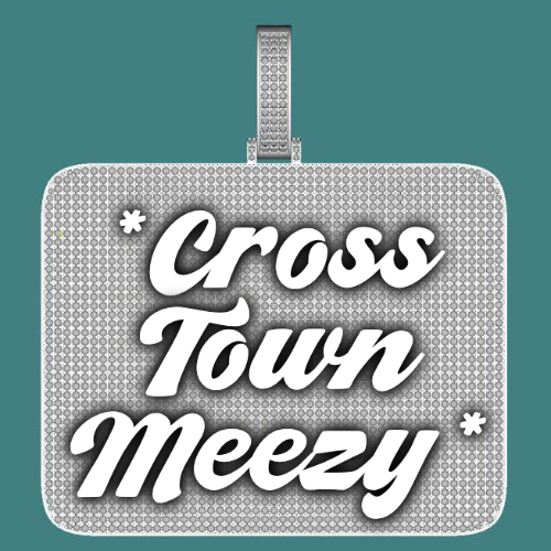 CUSTOM LETTER NECKLACE 3D BIG SQUARE