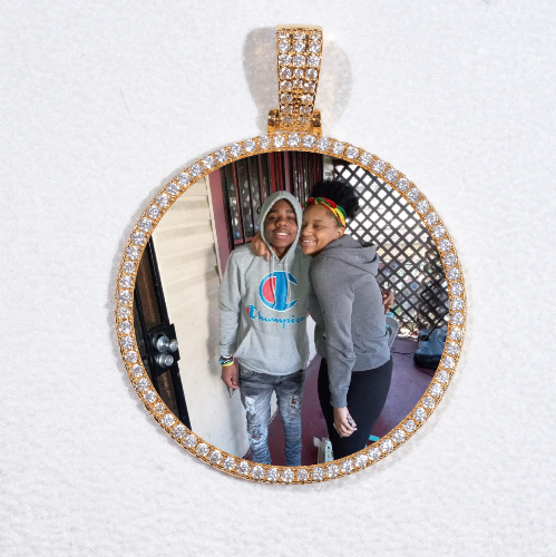 MEDIUM 3D CIRCLE CUSTOM PICTURE PENDANT
