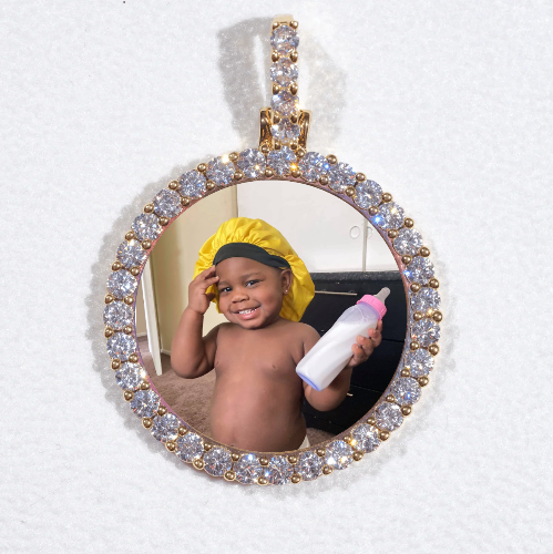 3D CIRCLE CUSTOM PICTURE PENDANT SMALL SIZE