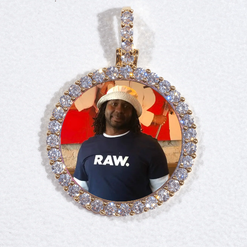 3D CIRCLE CUSTOM PICTURE PENDANT SMALL SIZE