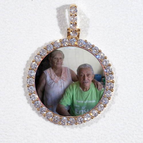 3D CIRCLE CUSTOM PICTURE PENDANT SMALL SIZE