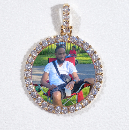 3D CIRCLE CUSTOM PICTURE PENDANT SMALL SIZE