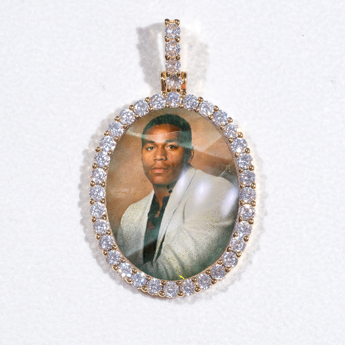 3D Oval Custom Picture Pendant