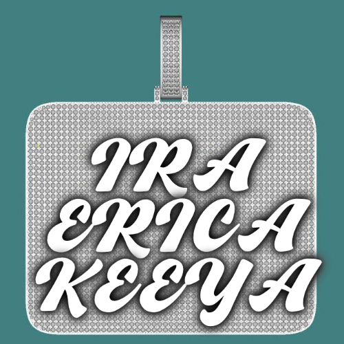 CUSTOM LETTER NECKLACE 3D BIG SQUARE