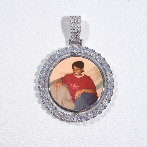 3D Spinning 2-Faced Custom Picture Pendant
