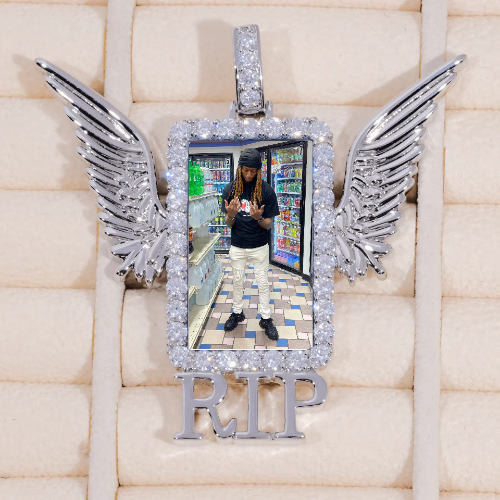 RIP WING 3D CUSTOM PICTURE PENDANT
