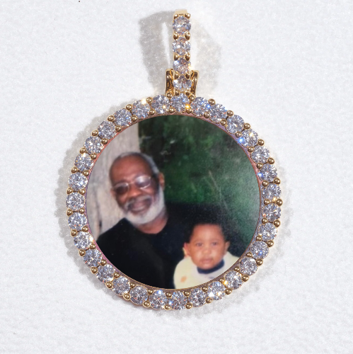 3D CIRCLE CUSTOM PICTURE PENDANT SMALL SIZE