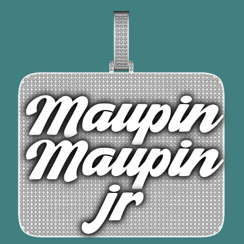 CUSTOM LETTER NECKLACE 3D BIG SQUARE
