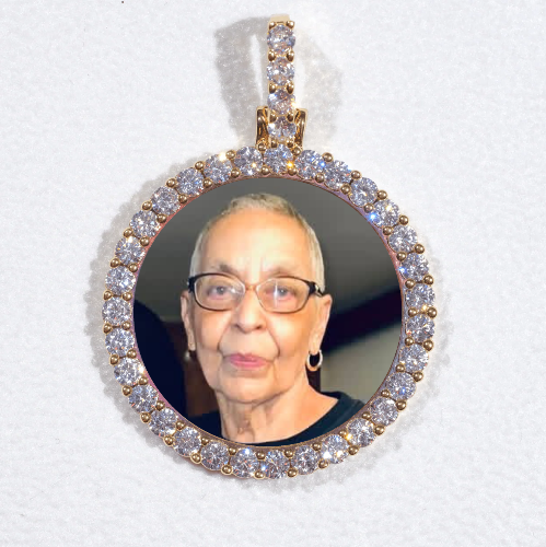 3D CIRCLE CUSTOM PICTURE PENDANT SMALL SIZE