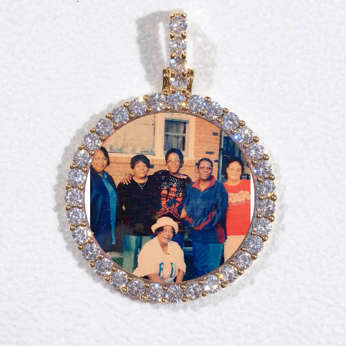 3D CIRCLE CUSTOM PICTURE PENDANT SMALL SIZE