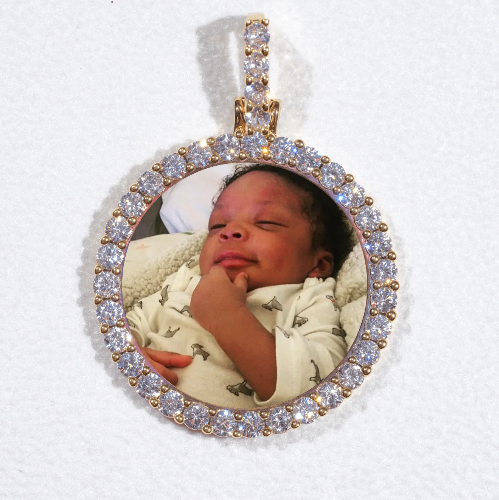 3D CIRCLE CUSTOM PICTURE PENDANT SMALL SIZE