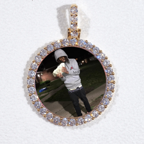 3D CIRCLE CUSTOM PICTURE PENDANT SMALL SIZE