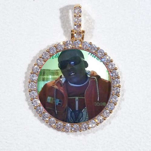 3D CIRCLE CUSTOM PICTURE PENDANT SMALL SIZE
