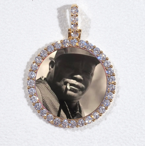 3D CIRCLE CUSTOM PICTURE PENDANT SMALL SIZE