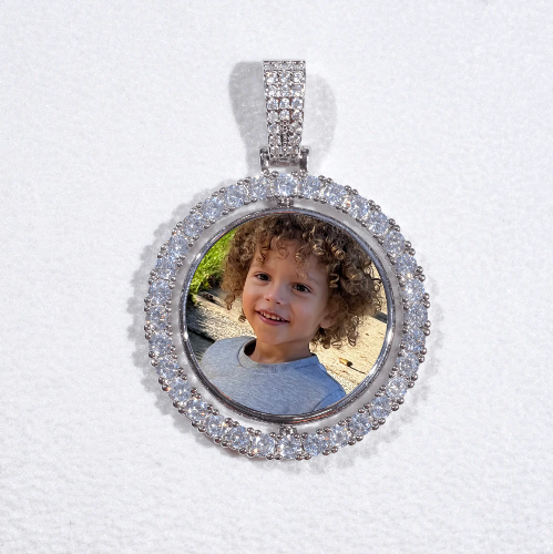 3D Spinning 2-Faced Custom Picture Pendant