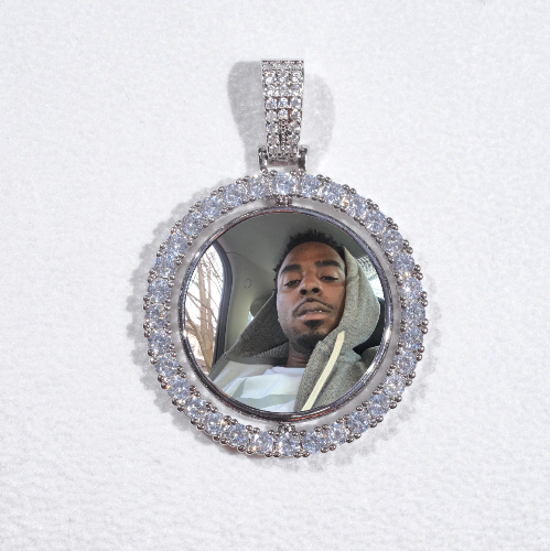 3D Spinning 2-Faced Custom Picture Pendant