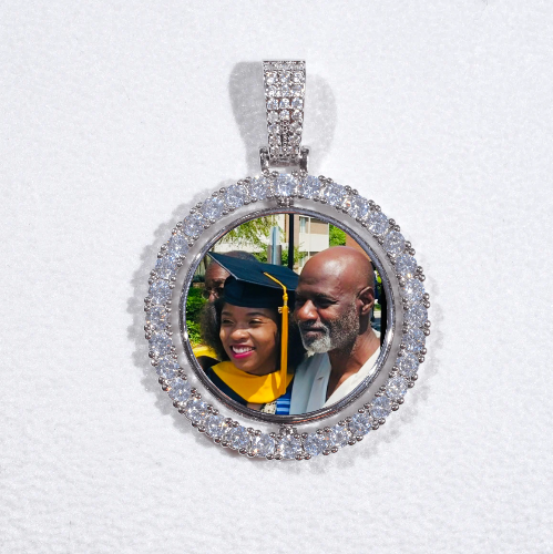 3D Spinning 2-Faced Custom Picture Pendant