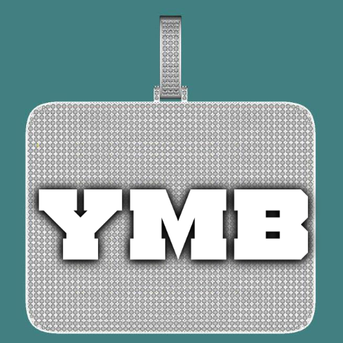 CUSTOM LETTER NECKLACE 3D BIG SQUARE