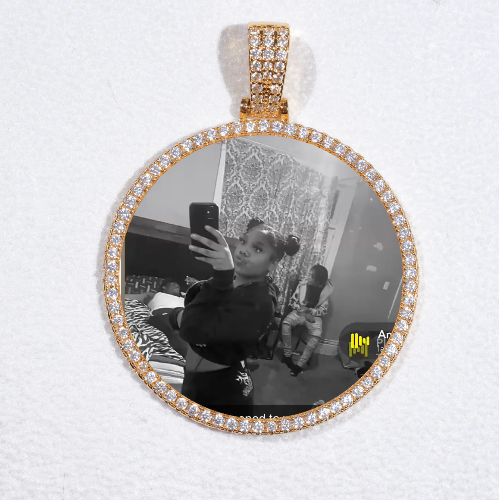 MEDIUM 3D CIRCLE CUSTOM PICTURE PENDANT