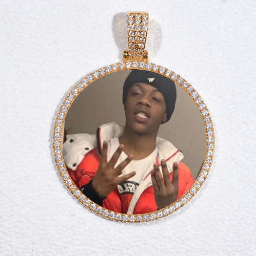 MEDIUM 3D CIRCLE CUSTOM PICTURE PENDANT