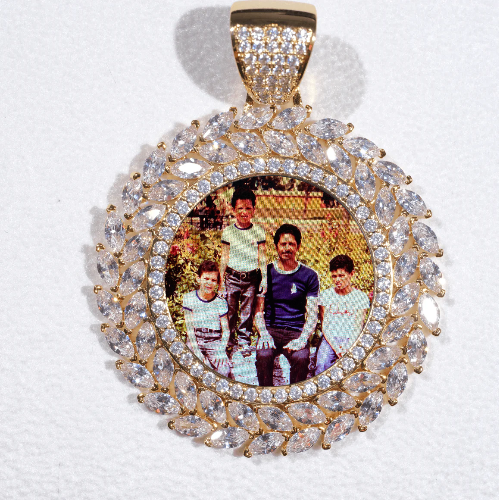 Large 3D Wheat Ear Custom Picture Pendant