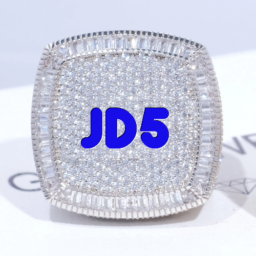 CUSTOM LETTER 3D ICED RING