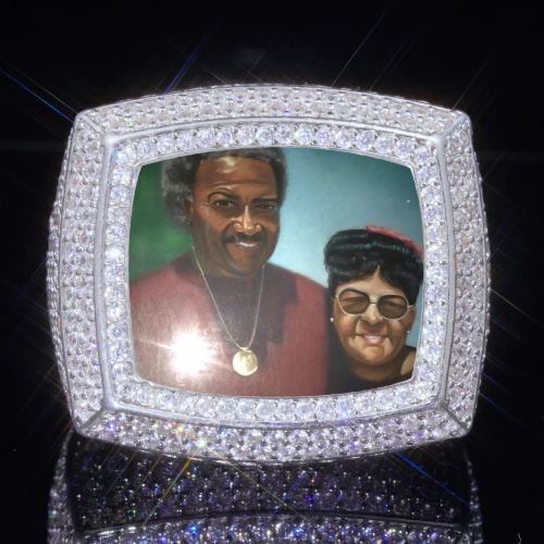 3D CUSTOM PICTURE ICED RING