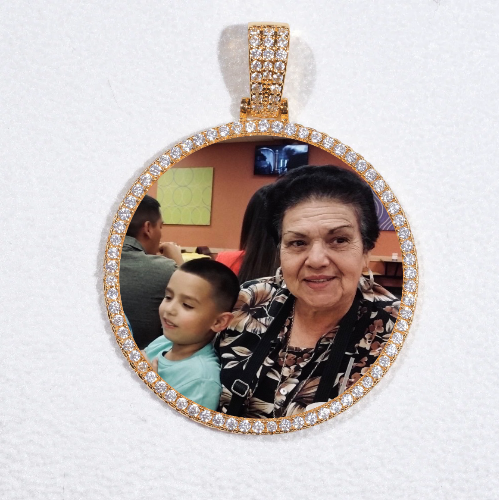 MEDIUM 3D CIRCLE CUSTOM PICTURE PENDANT