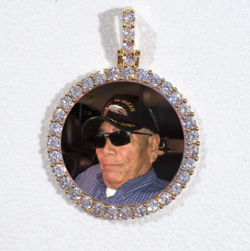 3D CIRCLE CUSTOM PICTURE PENDANT SMALL SIZE