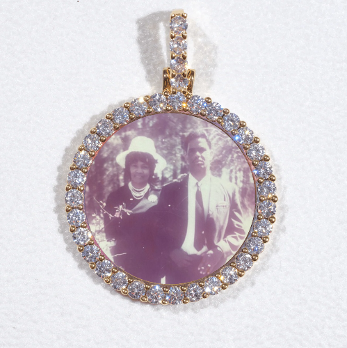 3D CIRCLE CUSTOM PICTURE PENDANT SMALL SIZE