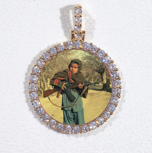 3D CIRCLE CUSTOM PICTURE PENDANT SMALL SIZE