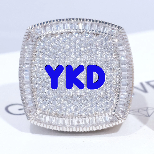 CUSTOM LETTER 3D ICED RING