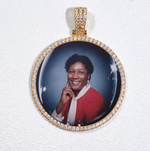 MEDIUM 3D CIRCLE CUSTOM PICTURE PENDANT