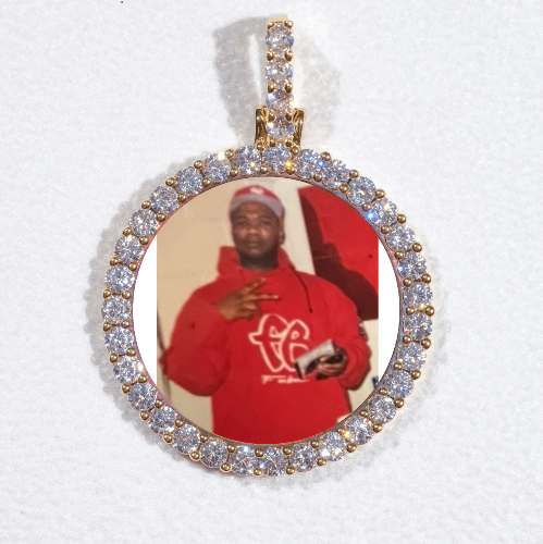 3D CIRCLE CUSTOM PICTURE PENDANT SMALL SIZE