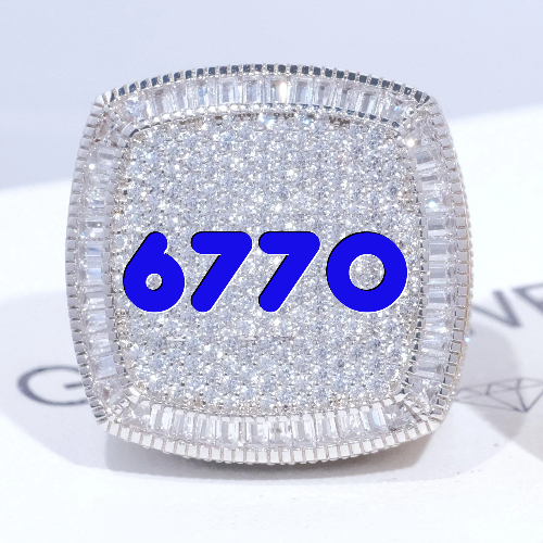 CUSTOM LETTER 3D ICED RING