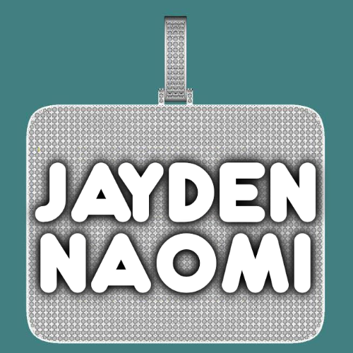 CUSTOM LETTER NECKLACE 3D BIG SQUARE