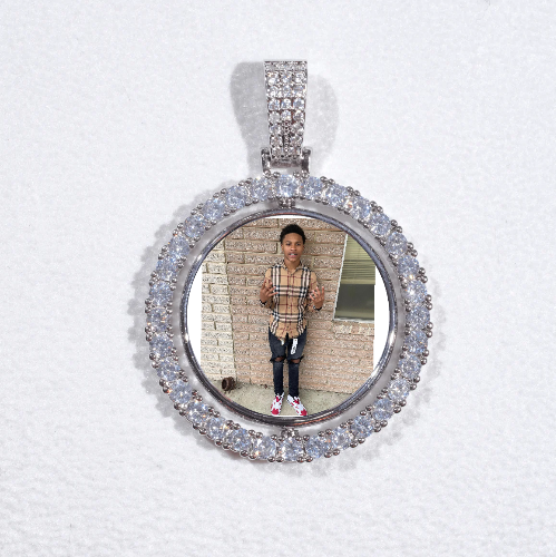 3D Spinning 2-Faced Custom Picture Pendant