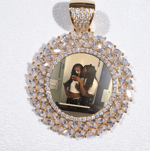 Large 3D Wheat Ear Custom Picture Pendant